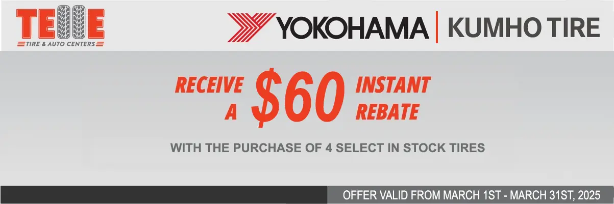 Coupon for instant $60 tire rebate